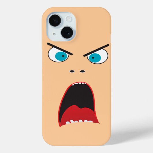 おもしろい怒顔 Case-Mate iPhoneケース (裏面)