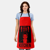 おもしろい怒Chef エプロン (着用した状態)