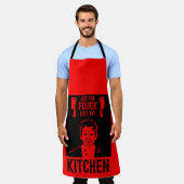 おもしろい怒Chef エプロン (着用した状態)