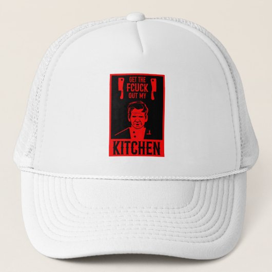 おもしろい怒Chef キャップ (正面)