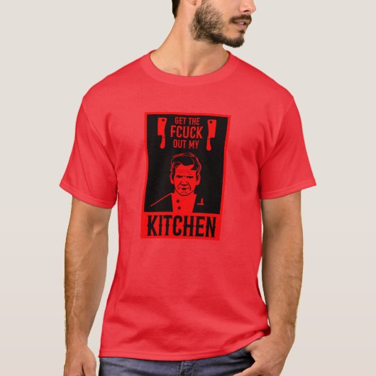 おもしろい怒Chef Tシャツ (正面)