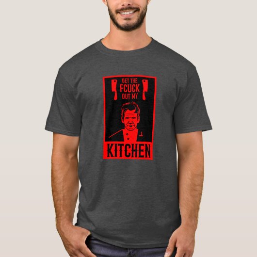 おもしろい怒Chef Tシャツ (正面)