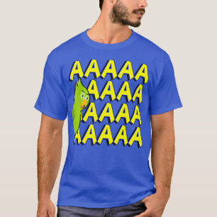 おもしろい怒Green Parrot Yellingミーム Tシャツ