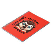 おもしろい怒Hedgehogカスタマイズ ノートブック (左側)