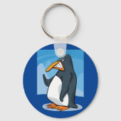 おもしろい怒Penguinマンガクールー キーホルダー (正面)