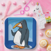 おもしろい怒Penguinマンガクールー ペーパープレート (パーティー)