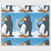 おもしろい怒Penguinマンガクールー ラッピングペーパー (フラット)