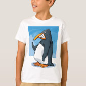 おもしろい怒Penguinマンガクールー Tシャツ (正面)