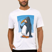 おもしろい怒Penguinマンガクールー Tシャツ (正面)