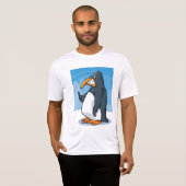 おもしろい怒Penguinマンガクールー Tシャツ (正面フル)
