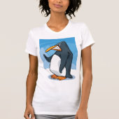 おもしろい怒Penguinマンガクールー Tシャツ (正面)