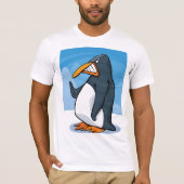 おもしろい怒Penguinマンガクールー Tシャツ (正面)