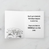 おもしろい怒PUMPKIN誕生日カード カード (内部)