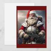 おもしろい怖いサンタのいたずらリスト シーズンカード (正面/裏面)