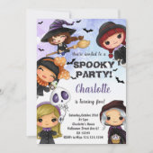 おもしろい怖いパーティー子供へカードまたは大人 招待状 (正面)