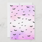 おもしろい怖いパーティー子供へカード、10代または大人 招待状 (裏面)