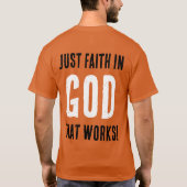 「おもしろい怖くない。神への信仰» Tシャツ (裏面)