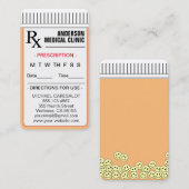 おもしろい思い出に残る処方アポイントメントカード 名刺 (正面/裏面)