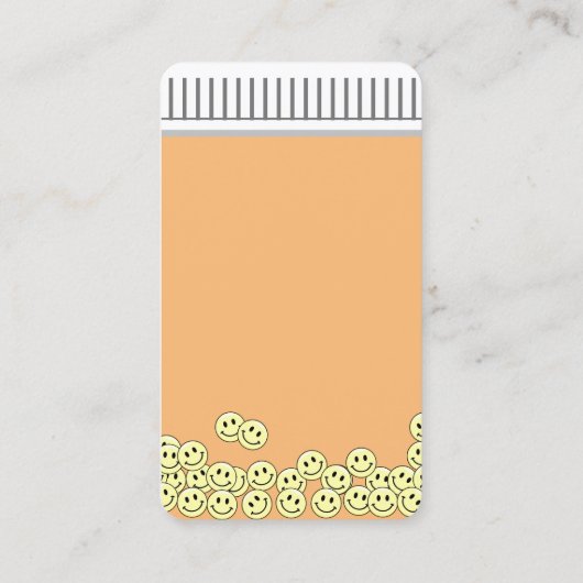 おもしろい思い出に残る処方アポイントメントカード 名刺 (裏面)