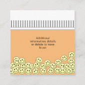 おもしろい思い出に残る処方箋カルテ スクエア名刺 (裏面)