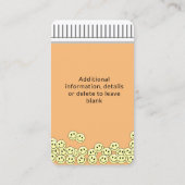 おもしろい思い出に残る処方箋カルテ 名刺 (裏面)