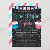 おもしろい性リビールパーティの招待状 招待状 (正面/裏面)