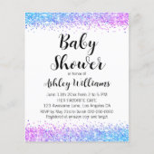 おもしろい性別予算ベビーシャワー招待状 (正面)