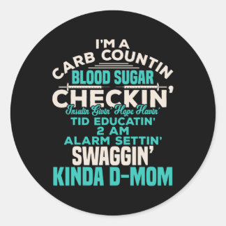 おもしろい性糖尿病1型糖尿病認識度サポートママ ラウンドシール