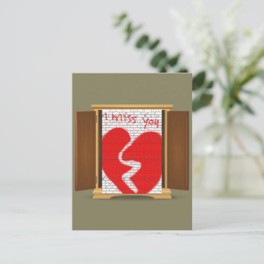 おもしろい恋しく思落書き来はクローゼットから出た ポストカード (スタンド正面)