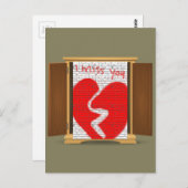 おもしろい恋しく思落書き来はクローゼットから出た ポストカード (正面/裏面)