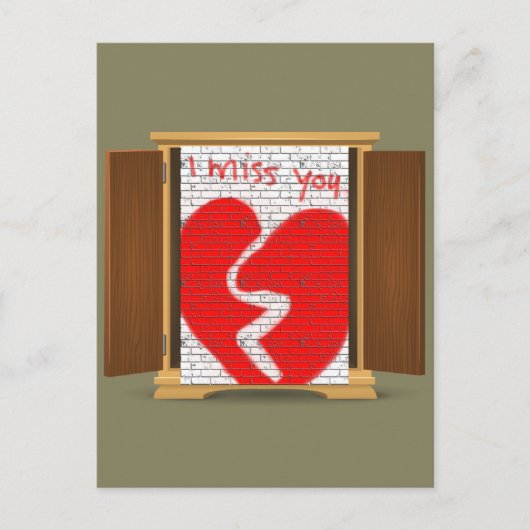 おもしろい恋しく思落書き来はクローゼットから出た ポストカード (正面)