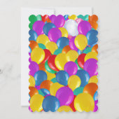 おもしろい恐竜の新学期バスの少年誕生日 招待状 (裏面)