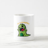 おもしろい恐竜の溝 – 小おもしろい恐竜 コーヒーマグカップ (中央)