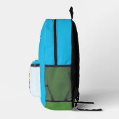 おもしろい恐竜の第2学年パーソナライズされた名 プリントバックパック (右)