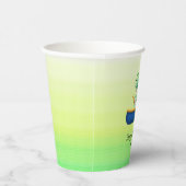 おもしろい恐竜カヤックのセーリング誕生日パーティー 紙コップ (右)