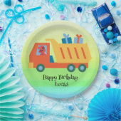 おもしろい恐竜ギフトトラック誕生日パーティーDIY名前 ペーパープレート (パーティー)