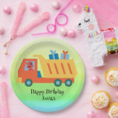 おもしろい恐竜ギフトトラック誕生日パーティーDIY名前 ペーパープレート (パーティー)