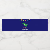 おもしろい恐竜テーマ誕生日バウンティング男の子パーティー ペットボトルラベル (シングルラベル)