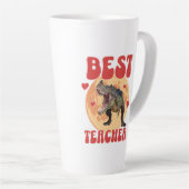 おもしろい恐竜ディノ最高の先生 カフェラテマグ (右アングル)