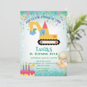 おもしろい恐竜トラクター誕生日パーティーDIY名前 シーズンカード (スタンド正面)