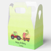 おもしろい恐竜トラクター誕生日パーティーDIY名前 フェイバーボックス (オープン)