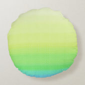 おもしろい恐竜トラクター誕生日パーティーDIY名前 ラウンドクッション (裏面)