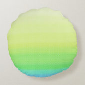 おもしろい恐竜トラクター誕生日パーティーDIY名前 ラウンドクッション (裏面)