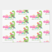 おもしろい恐竜パーティーの好意,包装紙,子供 ラッピングペーパーシート (正面3)