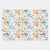おもしろい恐竜パーティーの好意,包装紙,子供 ラッピングペーパーシート (正面2)