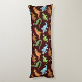 おもしろい恐竜模様 ボディピロー (裏面 (縦))