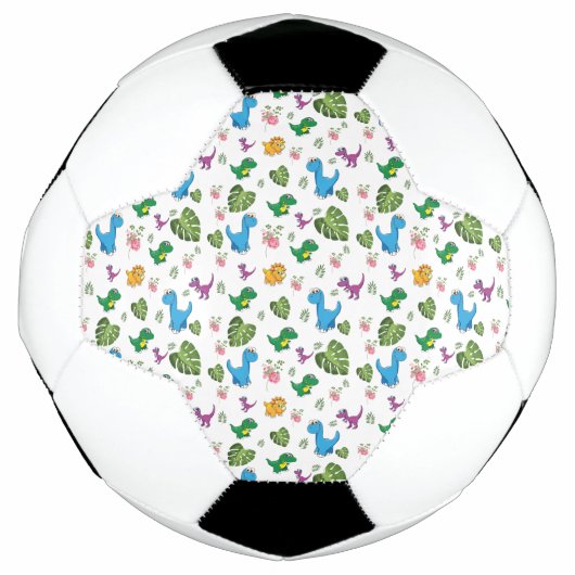 おもしろい恐竜葉 サッカーボール (正面)