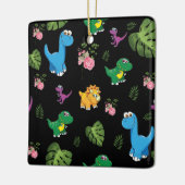 おもしろい恐竜葉 セラミックオーナメント (左)