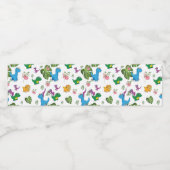 おもしろい恐竜葉 ペットボトルラベル (シングルラベル)