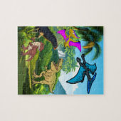 おもしろい恐竜 ジグソーパズル (横)